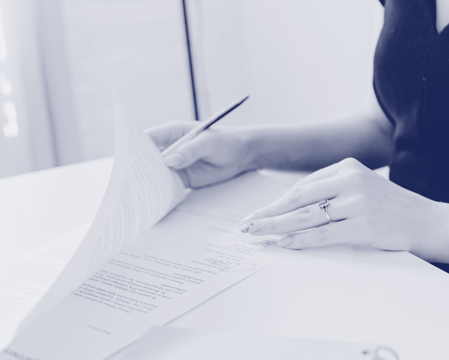 Signing a contract